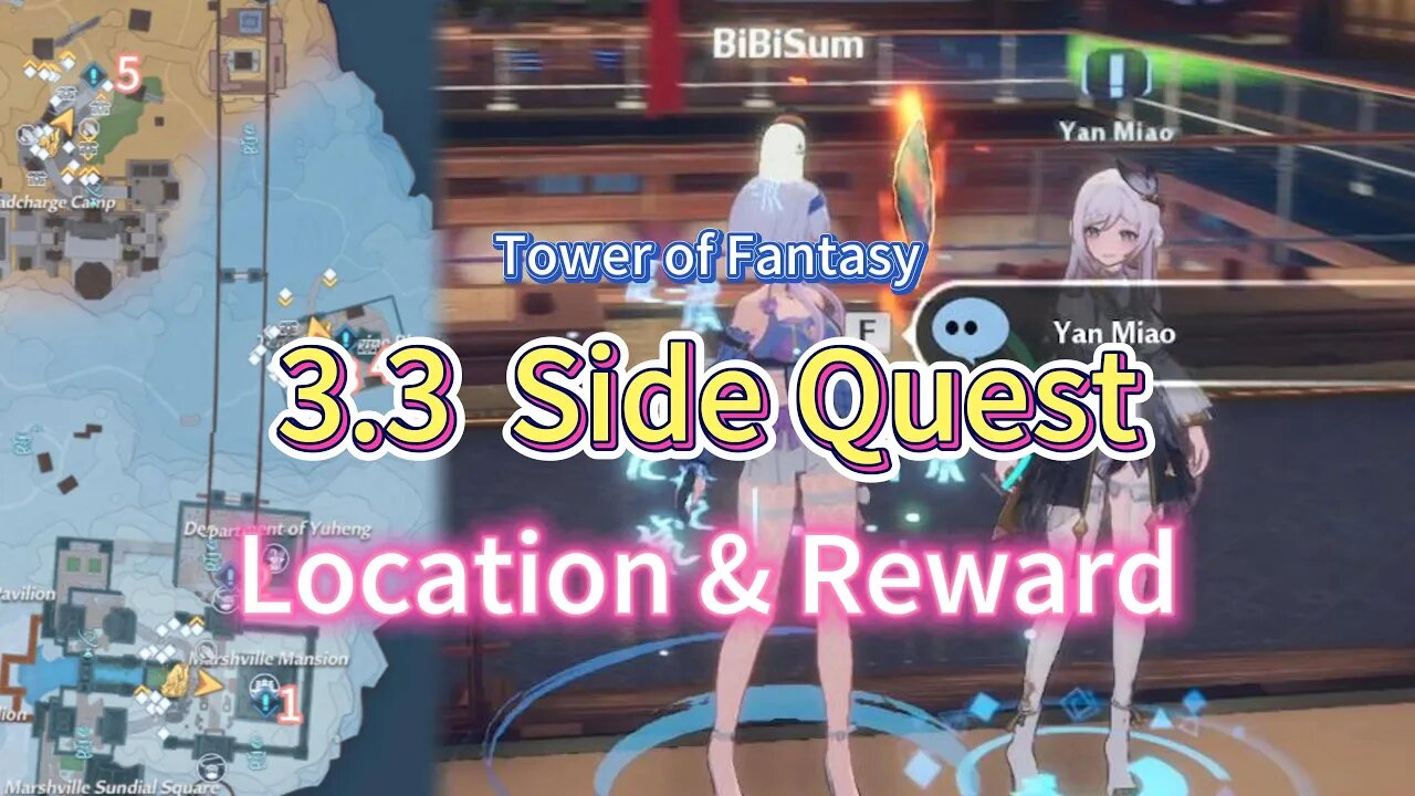 3.3 Marshville Side Quest Side Mission Location & Reward Tower of Fantasy