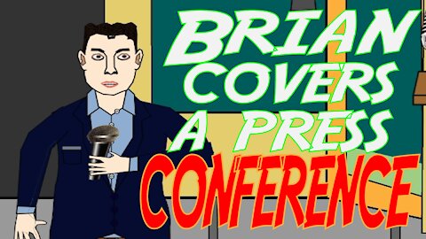 Brian covers a press conference (Ft Rupert | 'Drump' 2024) #Shorts