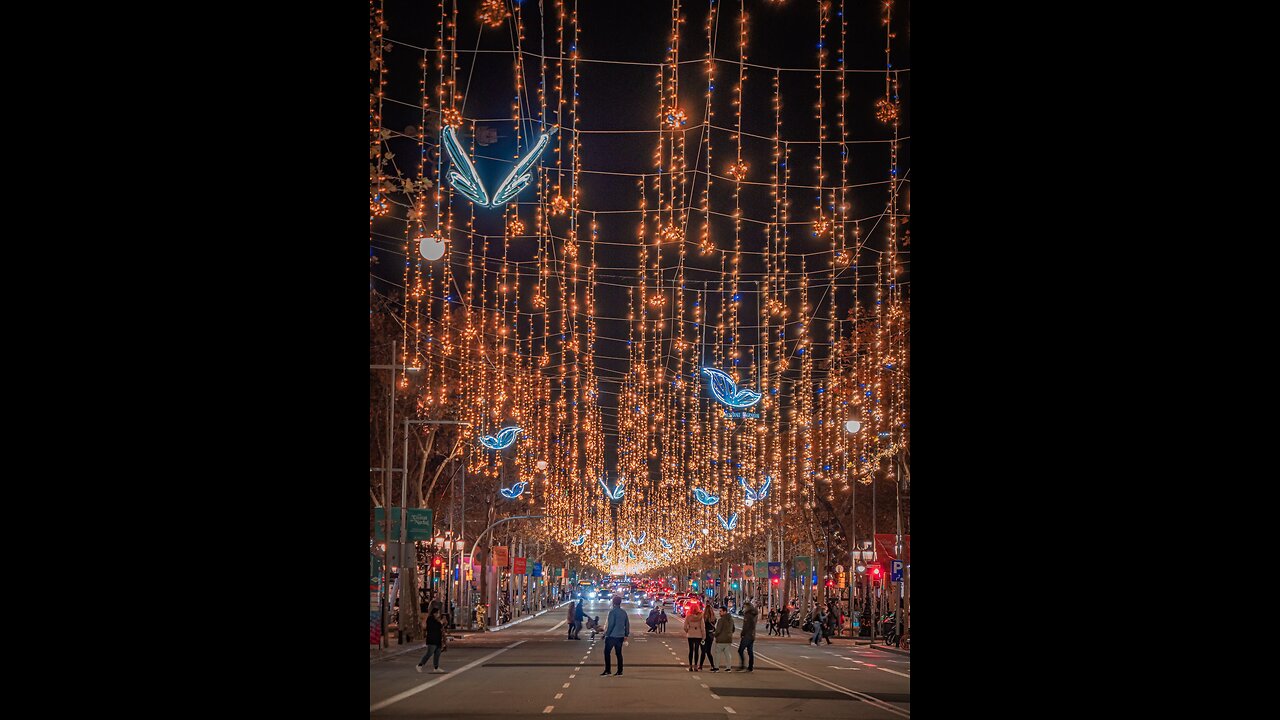 Barcelona city in Christmas