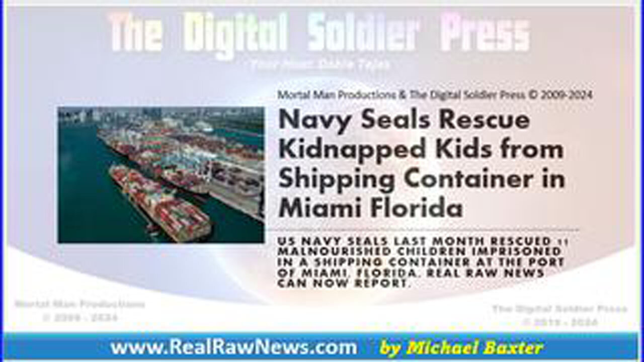 NAVY SEALS RESCUE 11 KIDNAPPED KIDS FROM SHIPPING CONTAINER IN MIAMI FL