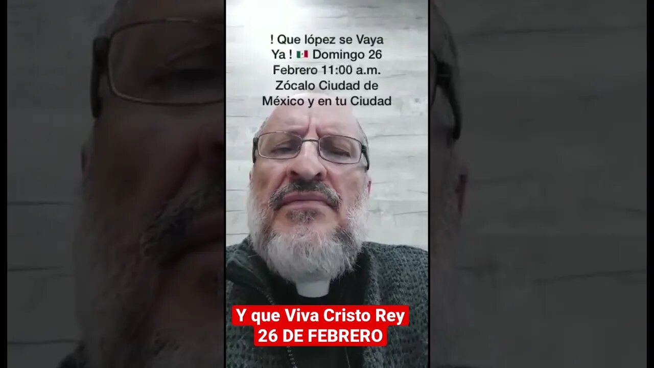 PADRE LÁZARO NÚÑEZ INVITA A PARTICIPAR EN MANIFESTACIÓN EN DEFENSA DEL INE EL 26 DE FEBRERO DE 2023