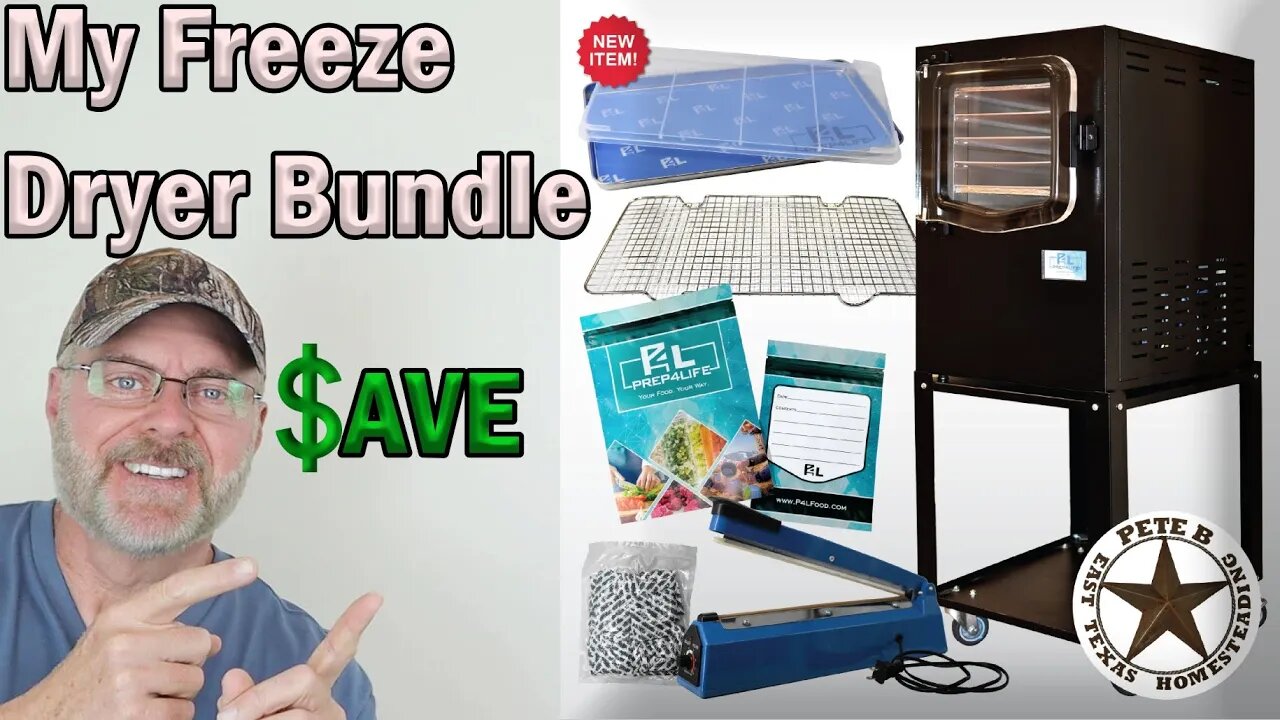 The Pete B East Texas Homesteading Freeze dryer bundle from Prep4Life