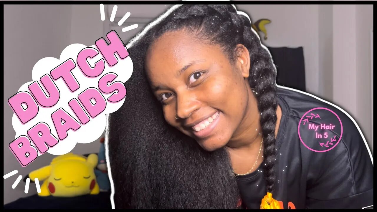 Trying Dutch Braids on Blow Dried Waist Length Hair| My Hair In 5