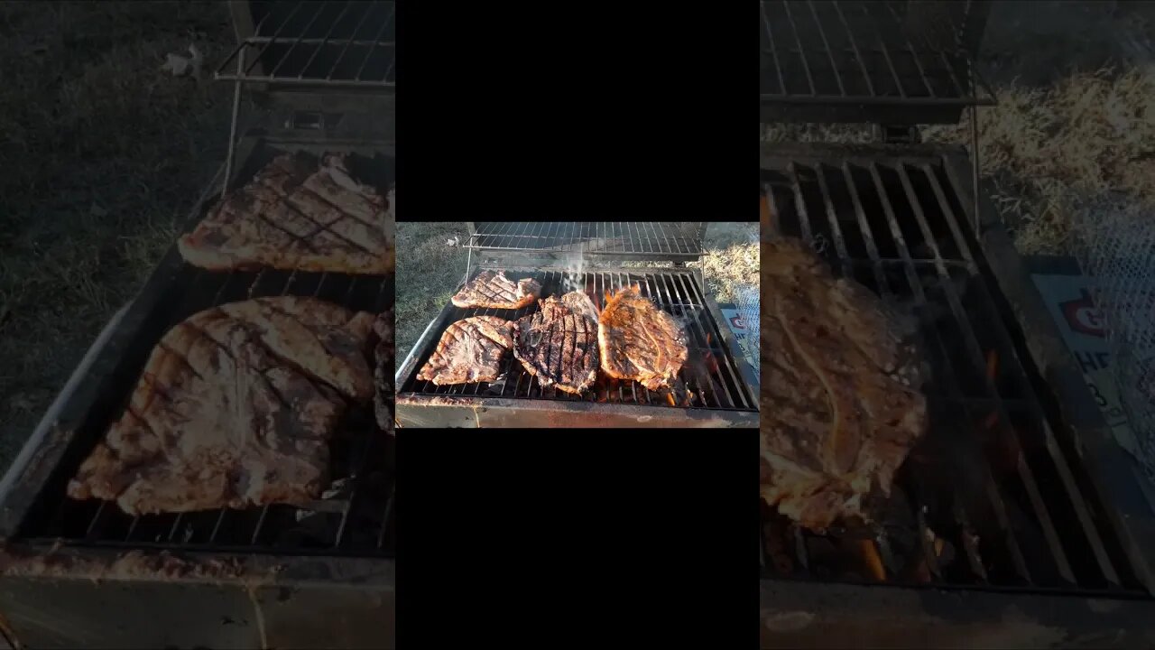 Grilling steaks #texas #texasstyle #steaks #steak #juicygrilledsteaks #juicy