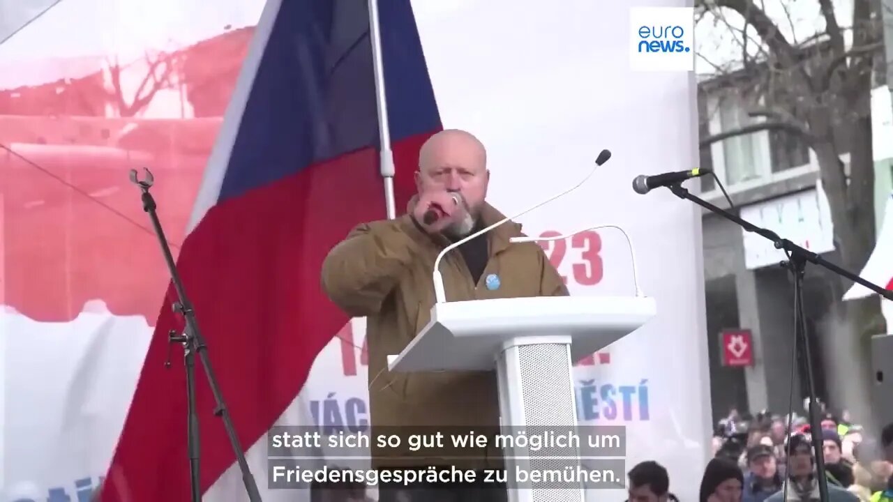 Öl ins Feuer Prager Großdemonstration gegen Ukraine Politik