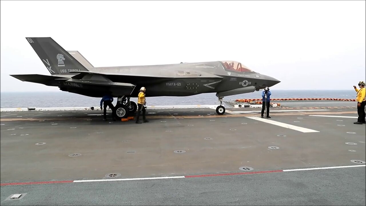 F-35B Flight Operations from USS Tripoli (LHA 7)