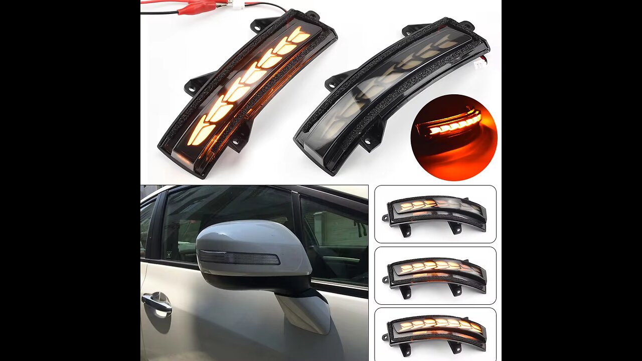 2pcs Dynamic Blinker for Honda Civic 9th MK9 Jade Crider City LED Turn Signal light side mirror lamp