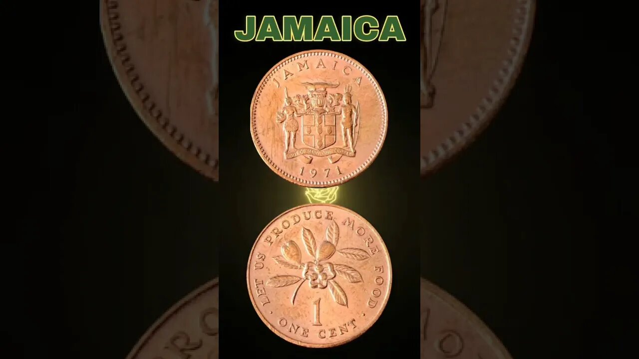 Jamaica 1 cent 1971.#shorts #coinnotesz