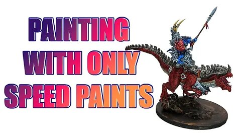 Using Speed Paints to Paint a 3D Printed Oldblood on Carnosaur