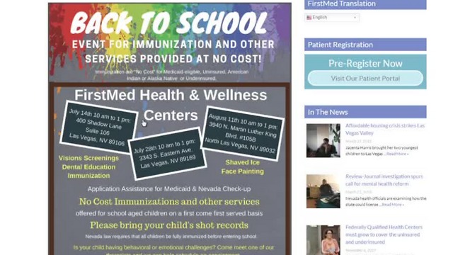 Free back-to-school immunizations for kids