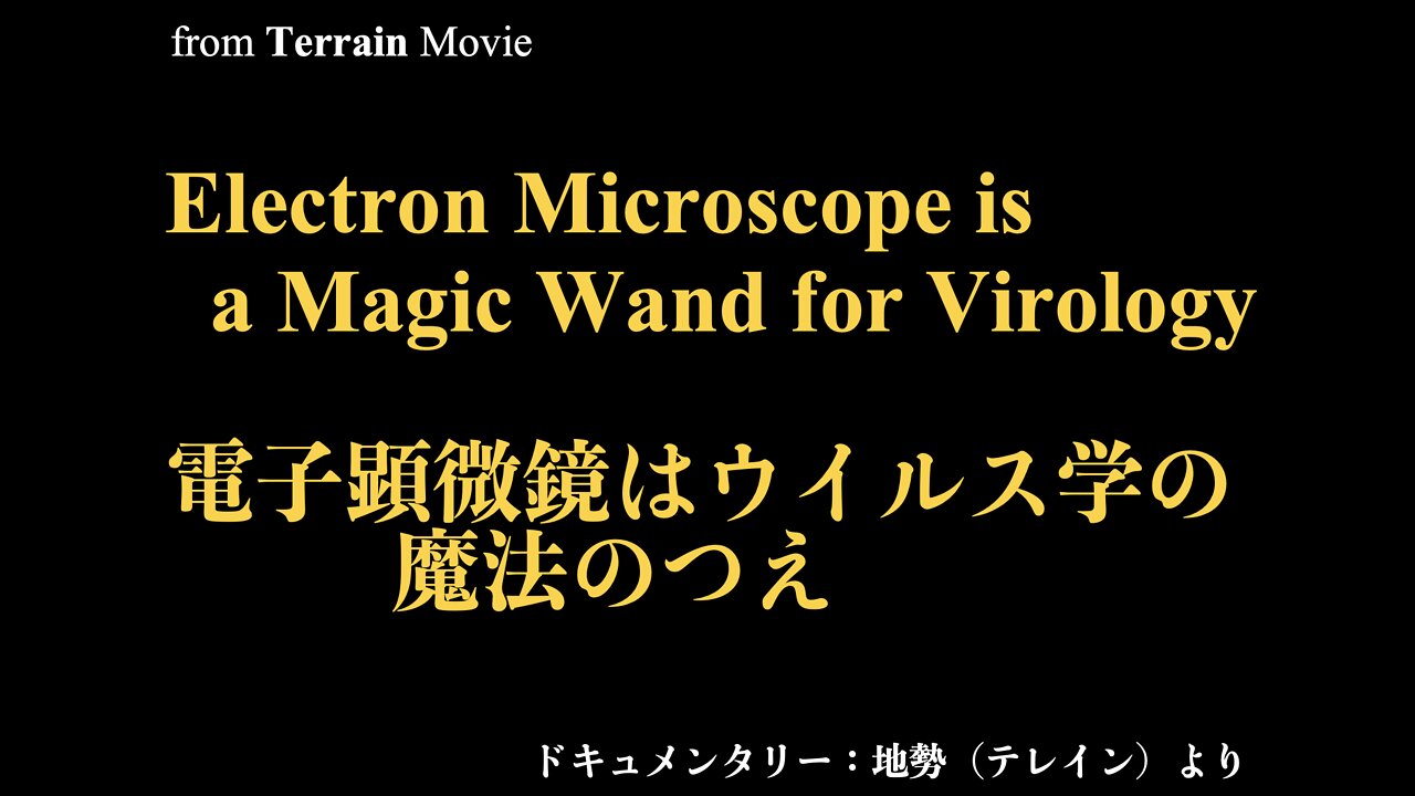 Electron Microscope is a Magic Wand for Virology / ウイルス学の魔法のつえ:電子顕微鏡