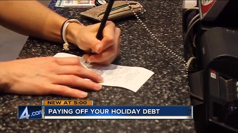 Paying off holiday debt