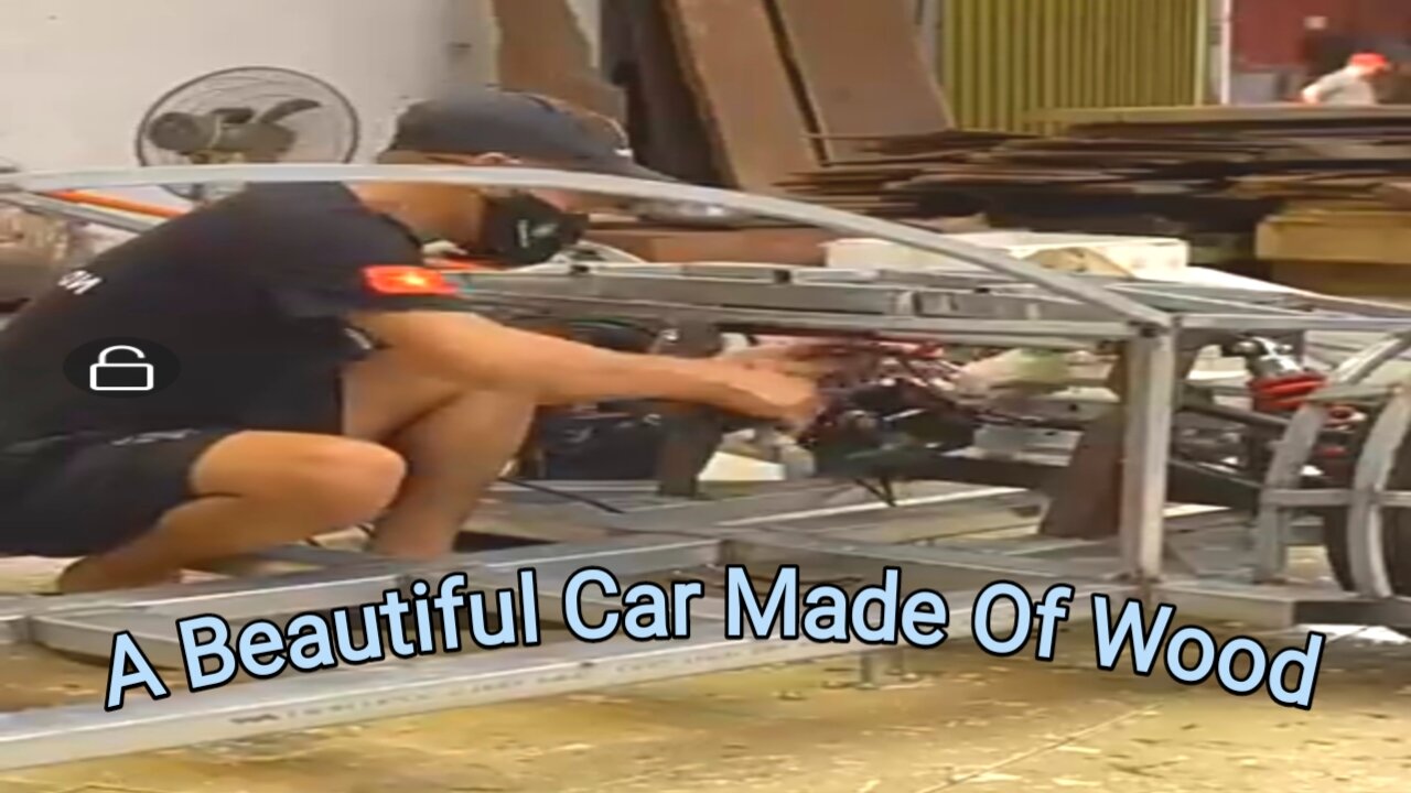 A Beautiful Car Made Of Wood!