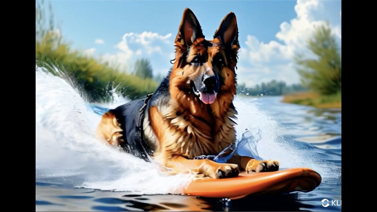 Test Video mein Surf Schäferhund