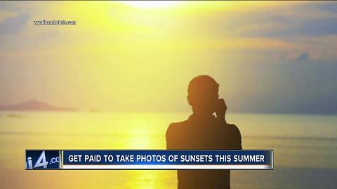 Get paid to take photos of sunsets this summer