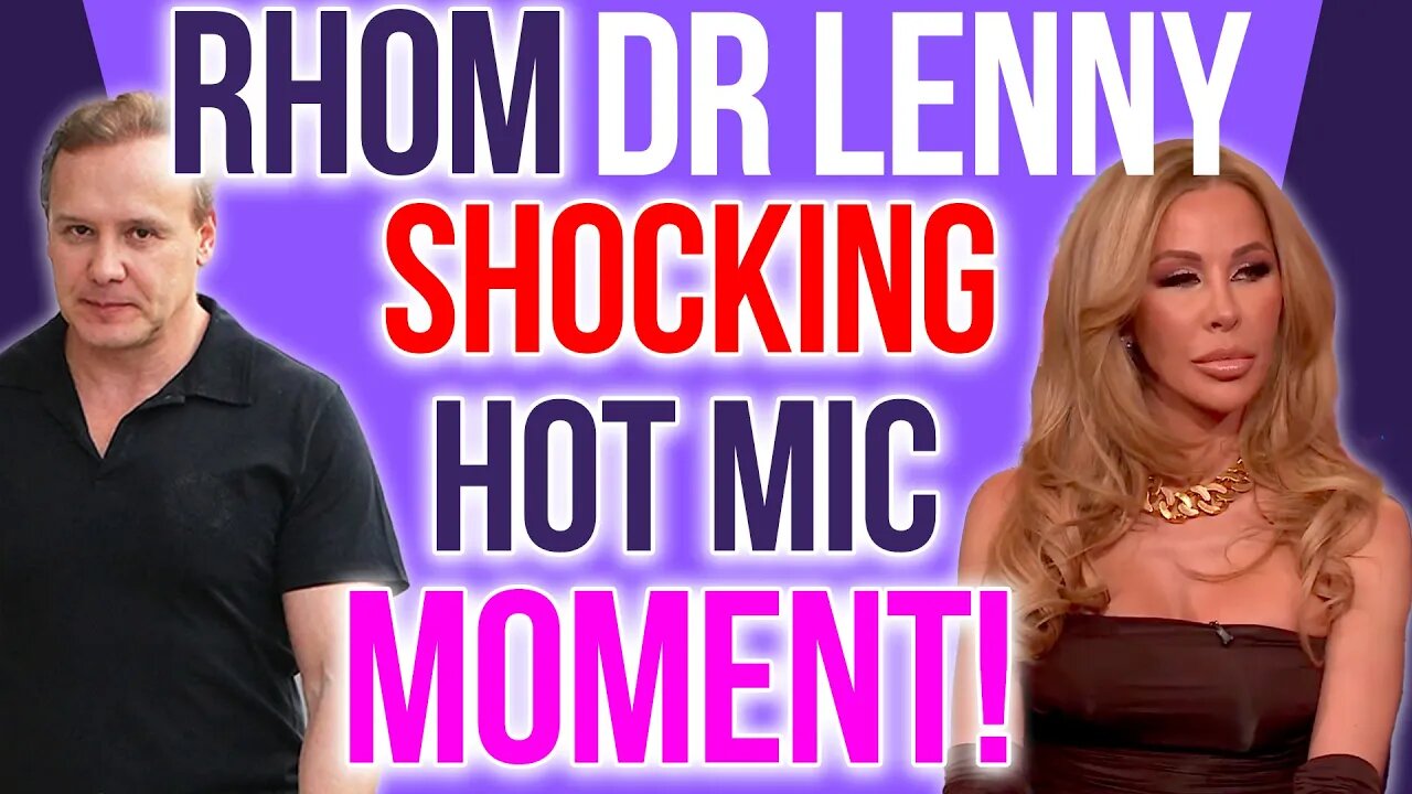 RHOM Dr Lenny HOT MIC Moment & Erika Jayne earring sold! #rhobh #rhom #bravotv