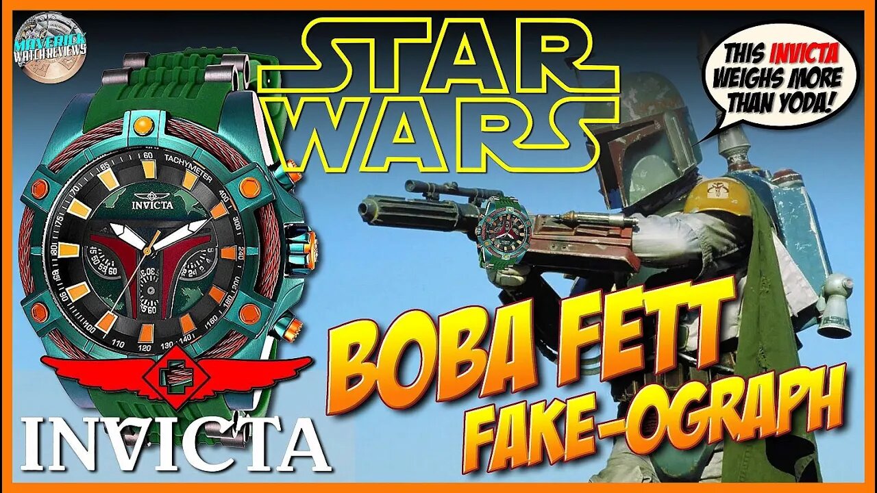 My Annual Invicta Trashing! | Invicta Star Wars Boba Fett Limited Edition 100m Quartz "Fake-Ograph"