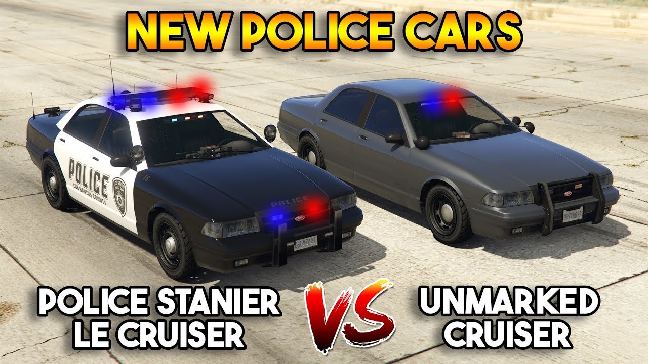 GTA 5 ONLINE : POLICE STANIER VS UNMARKED CRUISER (BEST NEW POLICE CAR?)