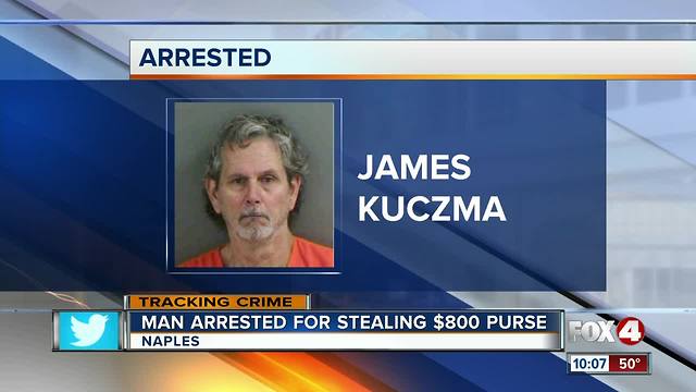 Man Arrested for Stealing $800 purse