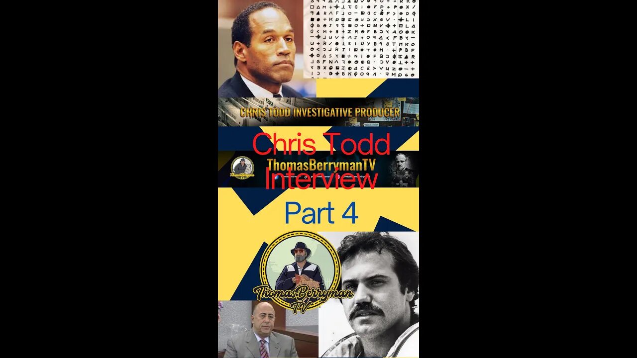 Chris Todd Interview Part 4: Corrupt - Journalist- Donald Trump - OJ Simpson #trump #truecrime