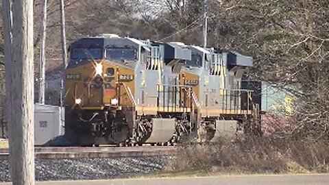 CSX I137 Intermodal Train from Sterling, Ohio December 8, 2023