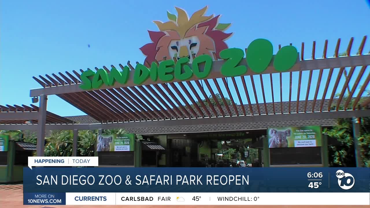 San Diego Zoo, Safari Park to reopen