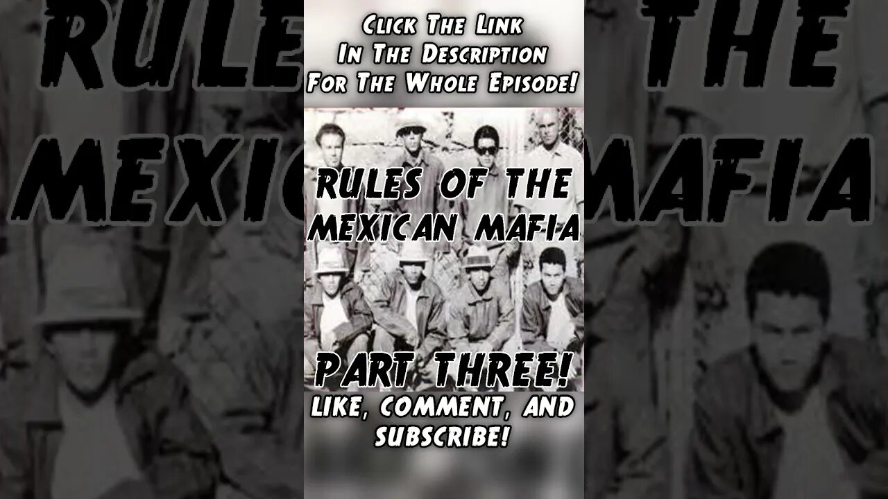 THERE ARE SO MANY RULES IN THE MEXICAN MAFIA! #shorts