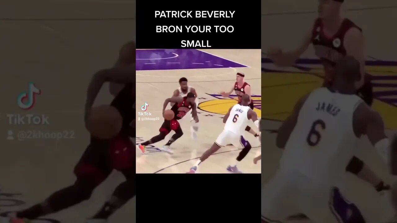 #patrick #beverly #lebronjames #your #too #small #nba #time