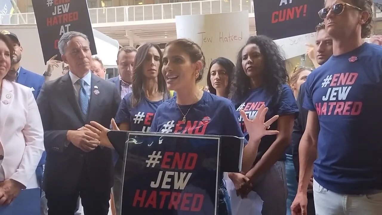 From @EndJewHatred #endjewhatred at Cuny Rally Mazi Philp/Inna Vernikov/Jack Martins/Ari Brown