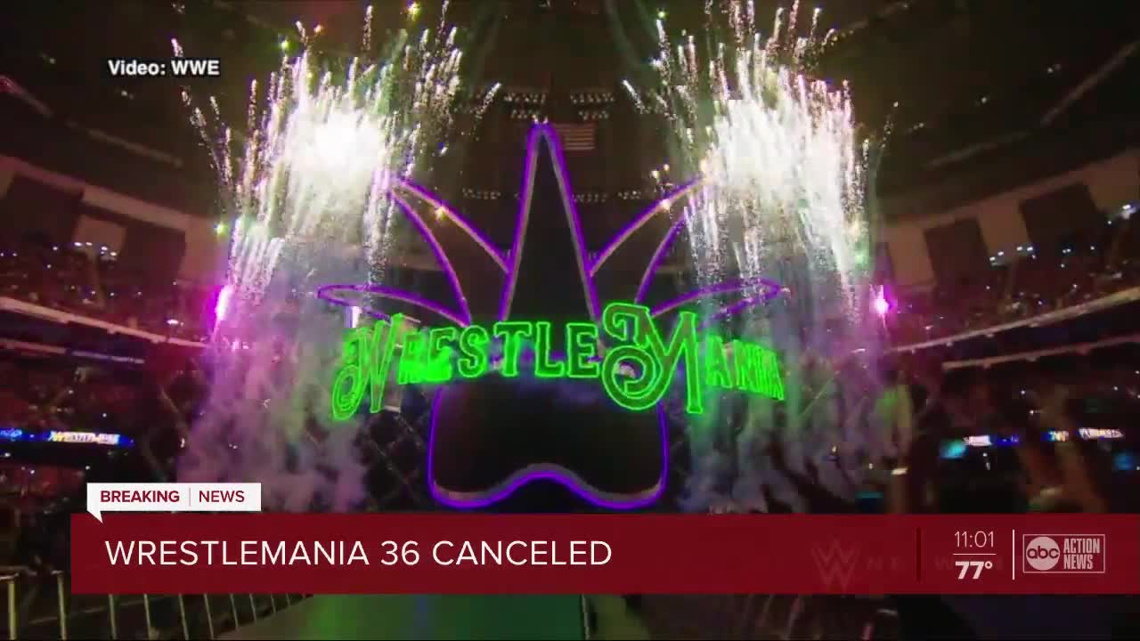 WrestleMania 36 moving out of Tampa, will take place at closed set in Orlando