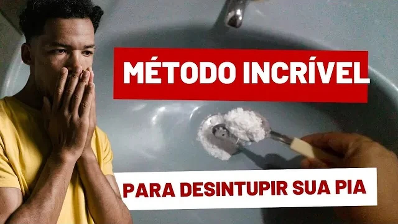 Como desintupir pias. Método RÁPIDO e PRÁTICO 😱