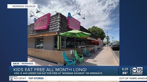 Kids eat free in August at Morning Squeeze