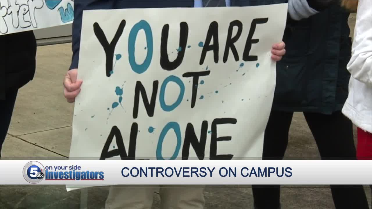 CSU students hold demonstration after learning man accused of rape featured in school promo video