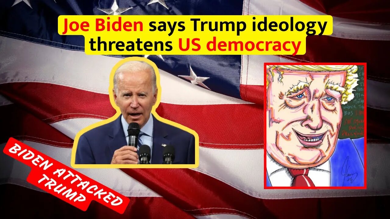Joe Biden says Trump ideology threatens US democracy #joebiden #donaldtrump #usanewstoday #usa #news