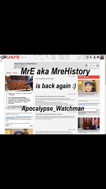 MrE is Back Again and Again and Again.... :) 3/14/22 [14.03.2022]