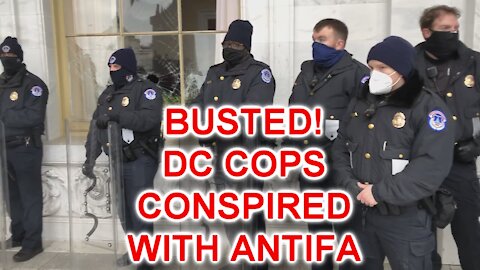 SHORT: Capitol Hill Cops Break Window And Urge Rioters Inside Capitol Building