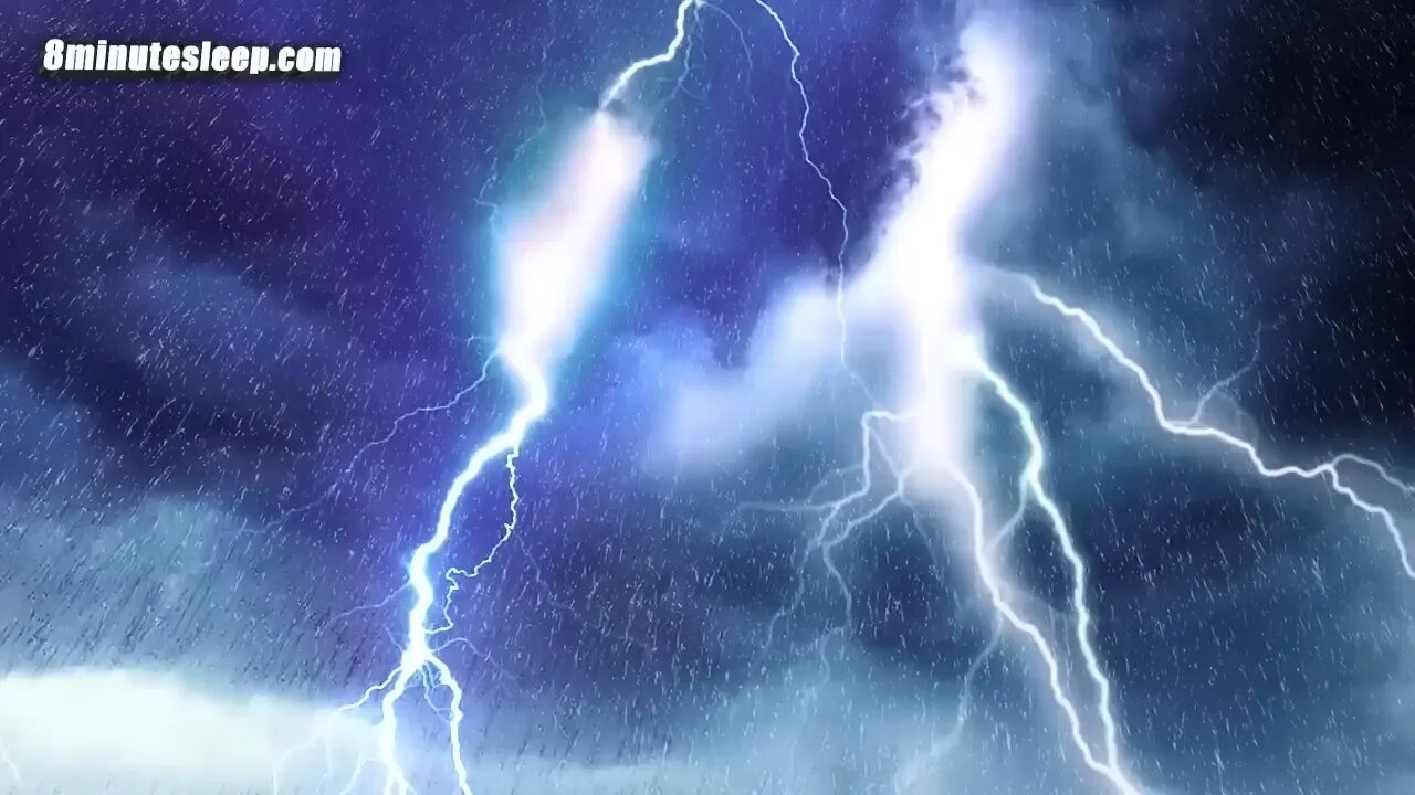 RELAXING THUNDER & RAINSTORM Sounds For Relaxing, Focus or Sleep White Noise 10 Hours