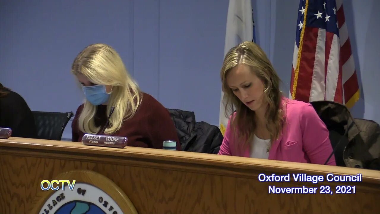 Village Council Meeting 11 23 21