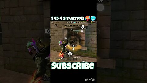 1 vs 4 situation 🥵🥶 can i handle this situation 🥵 #shorts #freefire #ff #ffshorts #freefirevideo #