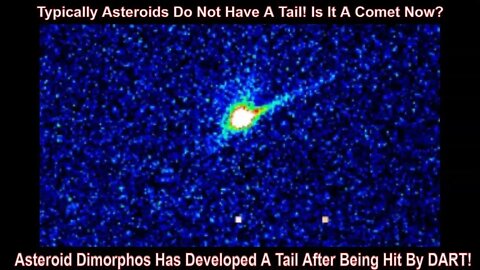 Asteroid Dimorphos Has Developed A Tail After Being Impacted by DART!