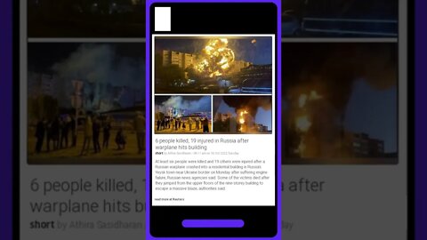6 people killed, 19 injured in Russia after warplane hits building | #shorts #news