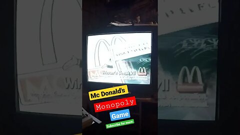 Mc Donald's Monopoly Game #shorts