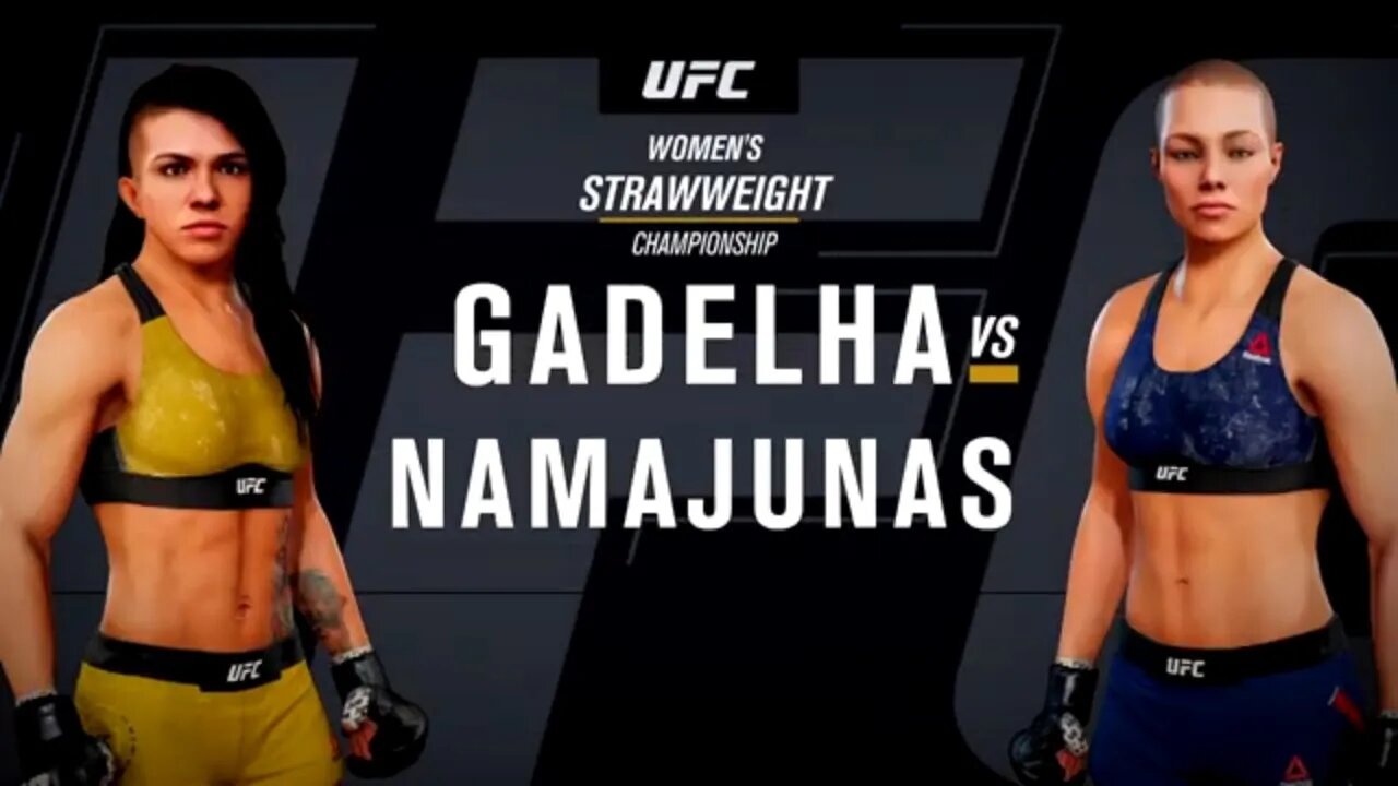 EA Sports UFC 3 Gameplay Rose Namajunas vs Claudia Gadelha