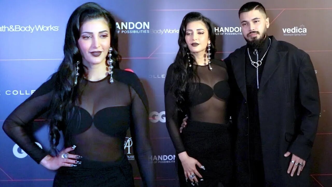 Shruti Haasan With Boyfriend Santanu Hazarika At GQ Best Dressed Awards 2023 😍🔥