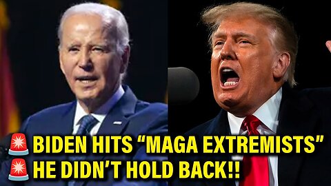 DESPICABLE TRUMP GETS TORCHED BY BIDEN IN SPEECH OF THE YEAR