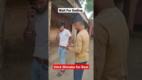 Stick mistake For Beat His Friend 🤣🤣 #shorts #trending #viral #youtubeshorts #youtube