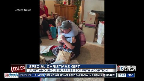 Boy receives special Christmas gift