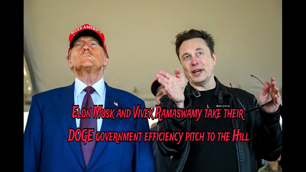 Elon Musk and Vivek Ramaswamy take their DOGE government efficiency pitch to the Hill