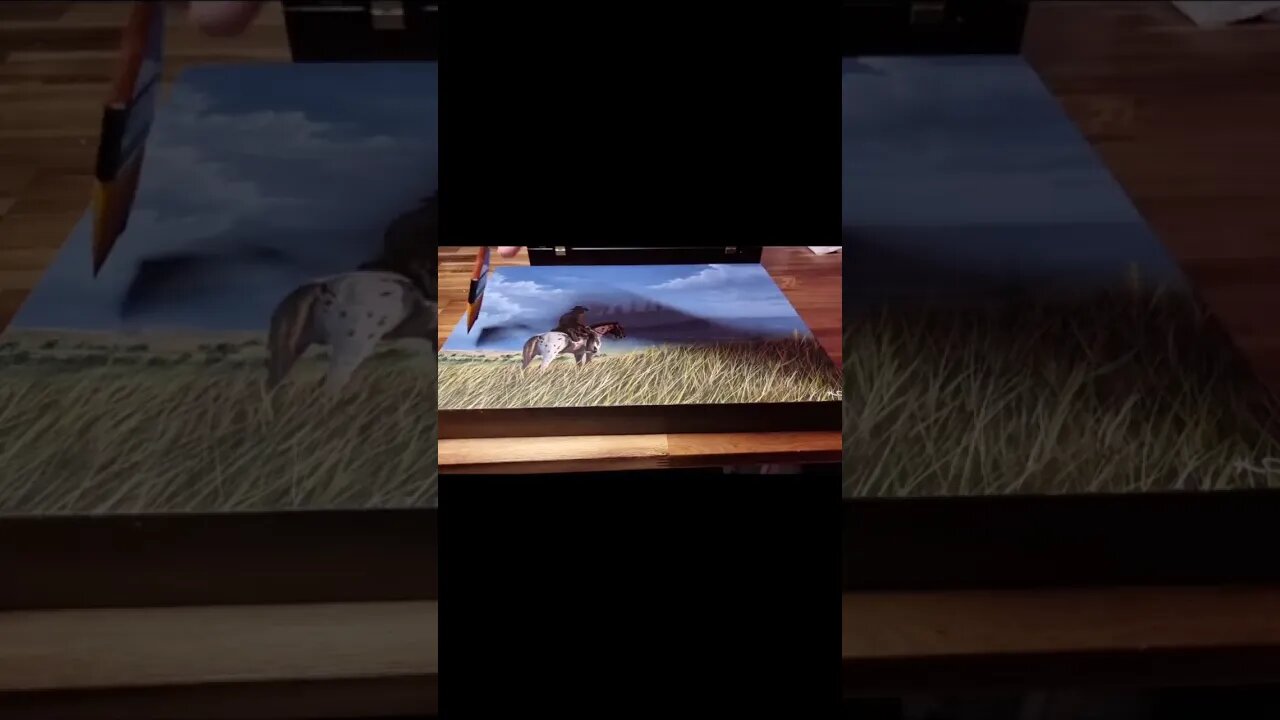 Varnishing a Red Dead Redemption Oil Painting