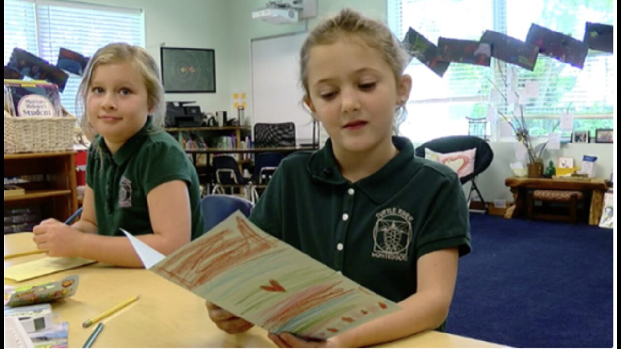 Students in Jupiter write letters of comfort to children in the Bahamas